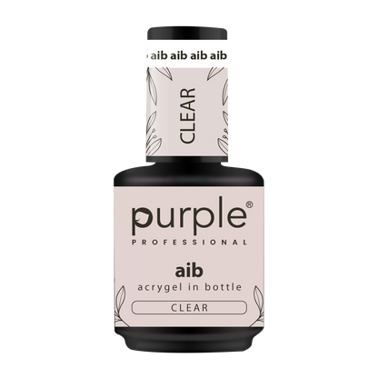 AIB - Acrygel In Bottle Clear - Pipa Cosmetics Purple Professional®