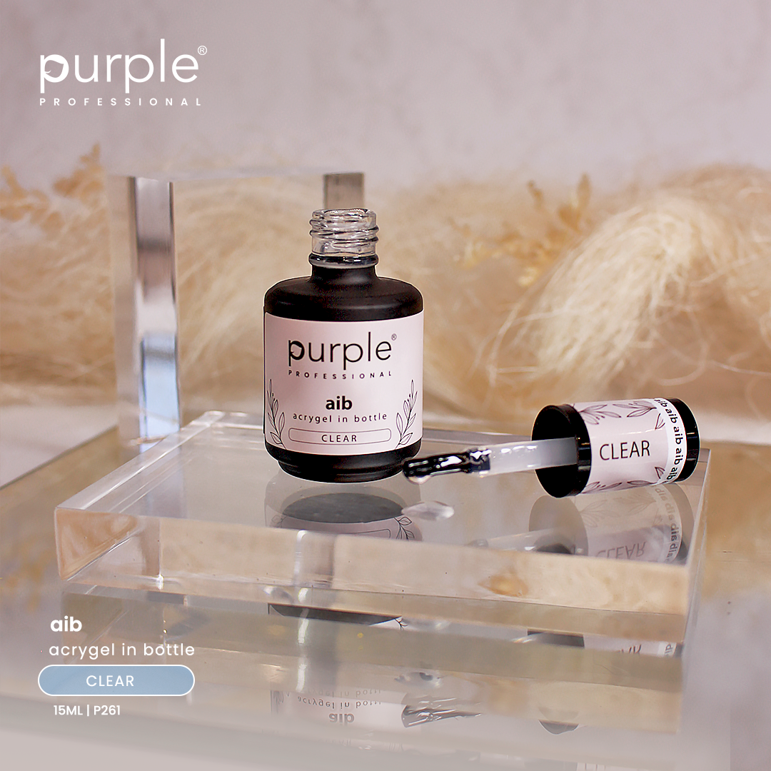 AIB - Acrygel In Bottle Clear - Pipa Cosmetics Purple Professional®
