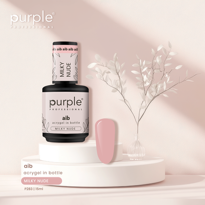 AIB - Acrygel In Bottle Milky Nude - Pipa Cosmetics Purple Professional®