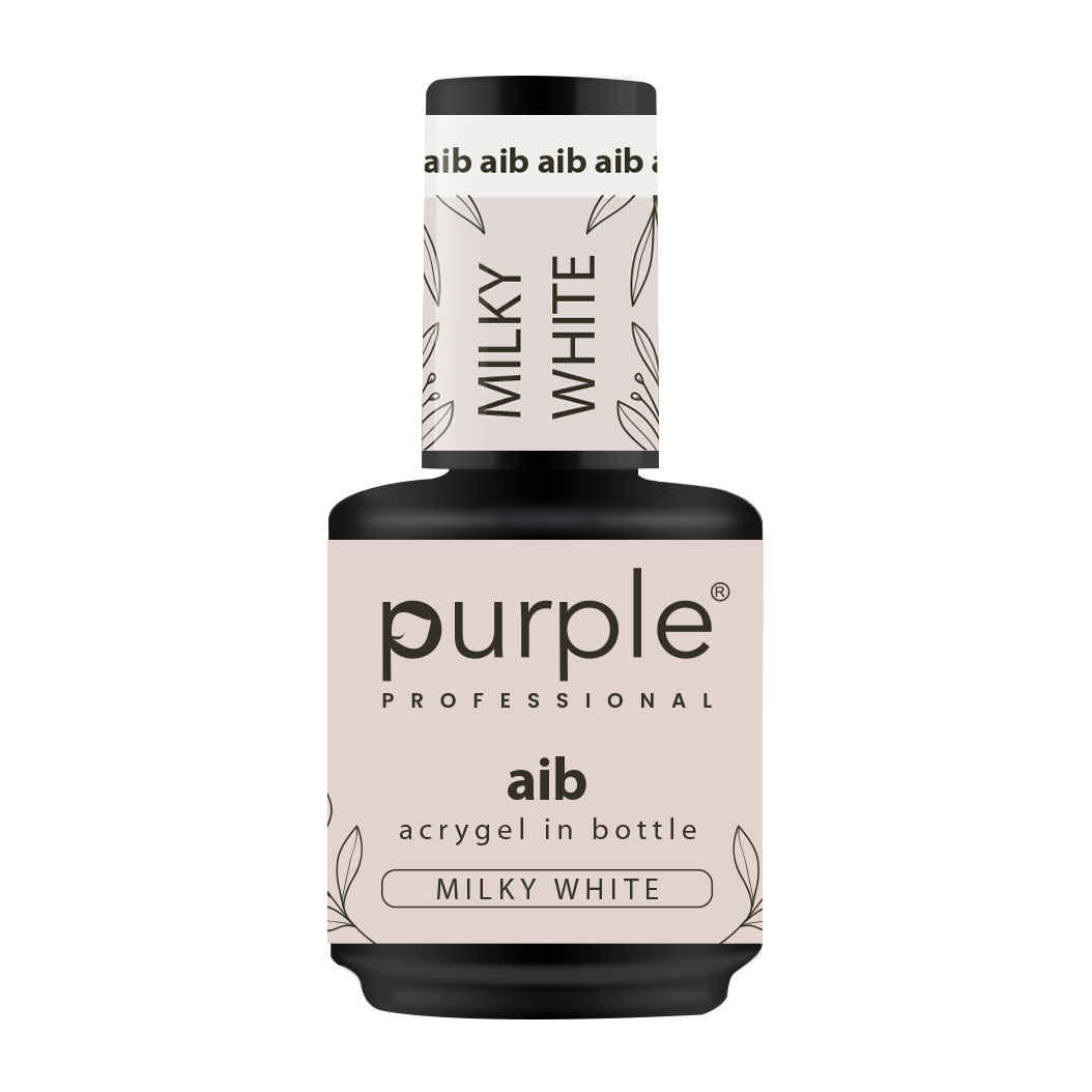 AIB - Acrygel In Bottle Milky White - Pipa Cosmetics Purple Professional®