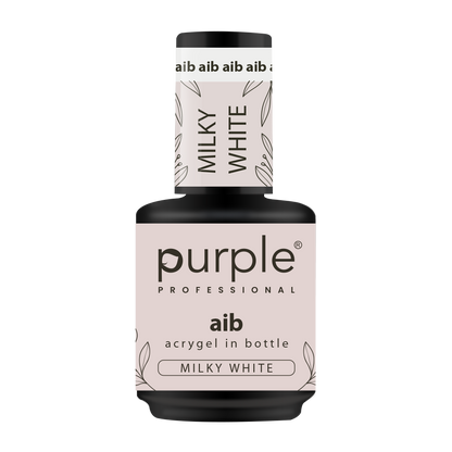 AIB - Acrygel In Bottle Milky White - Pipa Cosmetics Purple Professional®