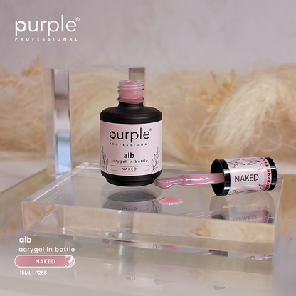 AIB - Acrygel In Bottle Naked - Pipa Cosmetics Purple Professional®