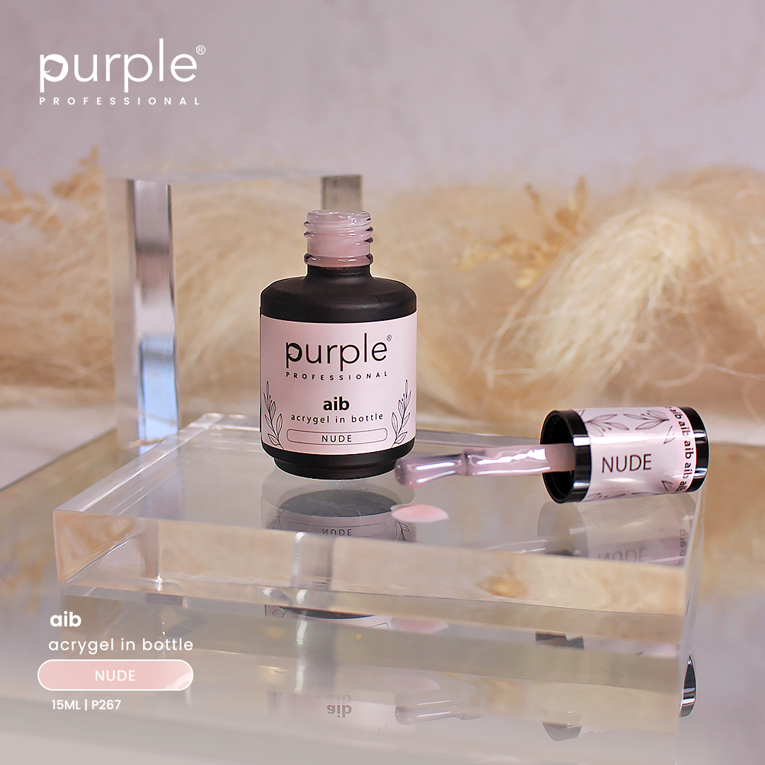 AIB - Acrygel In Bottle Nude - Pipa Cosmetics Purple Professional®