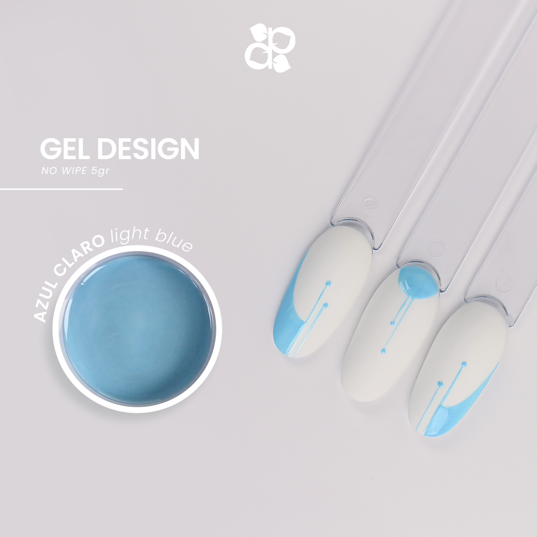 Gel Design Light Blue No Wipe