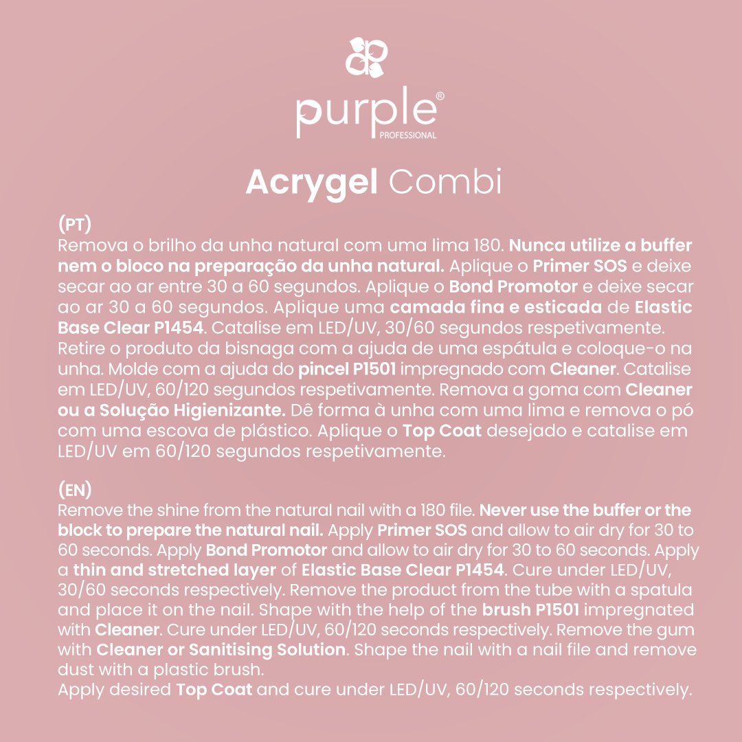 Acrygel Combi Cover Nude - Pipa Cosmetics Purple Professional®