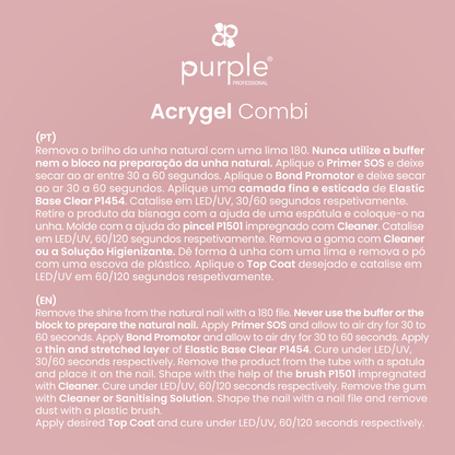 Acrygel Combi Cover Nude - Pipa Cosmetics Purple Professional®