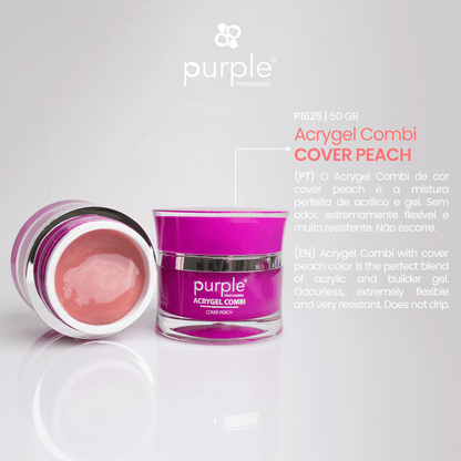 Acrygel Combi Cover Peach - Pipa Cosmetics Purple Professional®