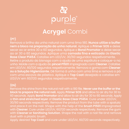 Acrygel Combi Cover Peach - Pipa Cosmetics Purple Professional®