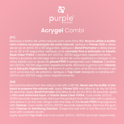 Acrygel Combi Cover Pink - Pipa Cosmetics Purple Professional®