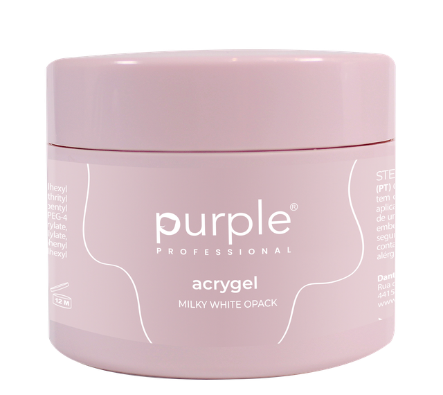 Acrygel Combi Milky White Opack - Pipa Cosmetics Purple Professional®