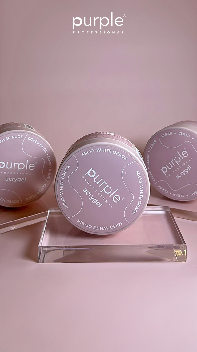 Acrygel Combi Milky White Opack - Pipa Cosmetics Purple Professional®