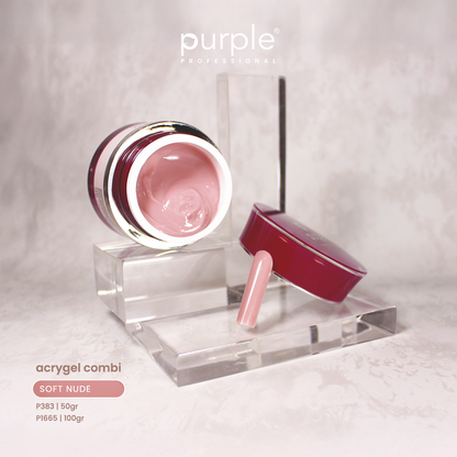Acrygel Combi Soft Nude 50 gr - Pipa Cosmetics Purple Professional®