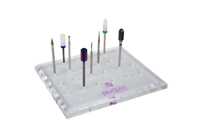 Acrylic Support for Drills (24 Holes) - Pipa Cosmetics Purple Professional®
