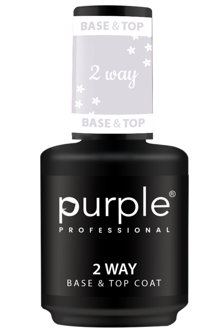 Base & Top Coat 2 Way - Pipa Cosmetics Purple Professional® 