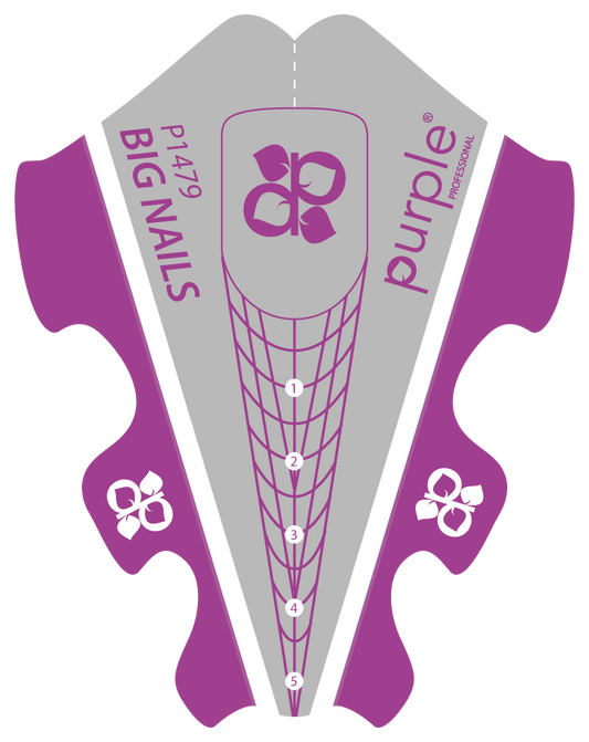 Big Nails Nail Forms - Pipa Cosmetics Purple Professional®