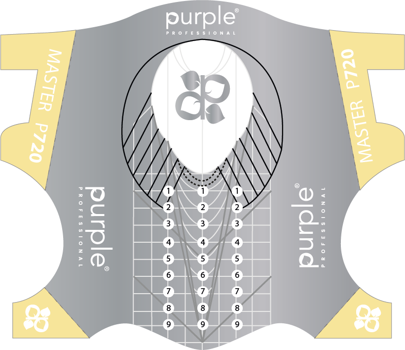 Box Master Nail Forms - Pipa Cosmetics Purple Professional®