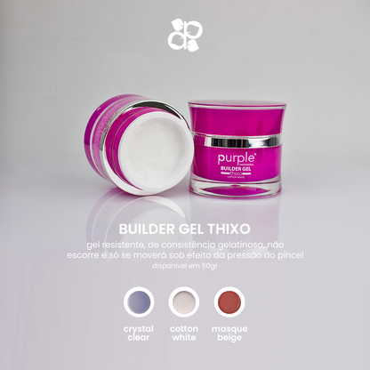 Builder Gel Thixo Cotton White - Pipa Cosmetics Purple Professional®