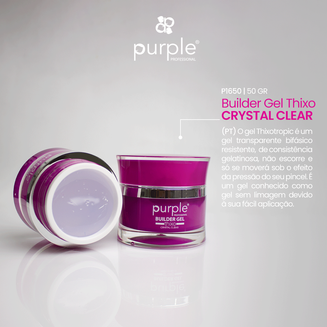 Builder Gel Thixo Crystal Clear - Pipa Cosmetics Purple Professional®