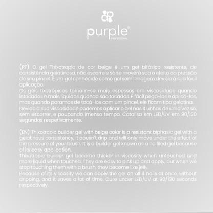 Builder Gel Thixo Masque Beige - Pipa Cosmetics Purple Professional®