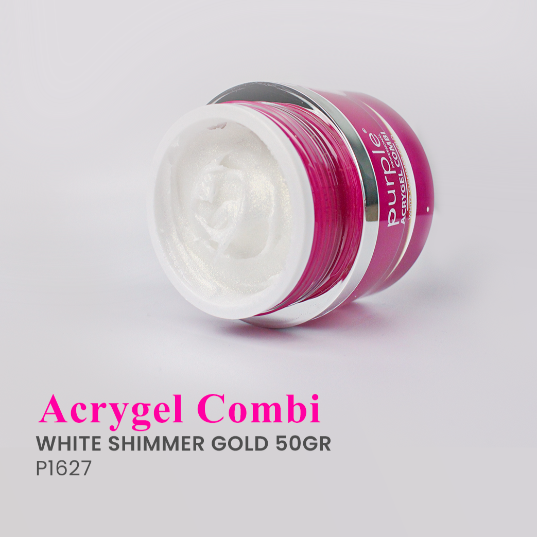 Acrygel Combi White Shimmer Gold