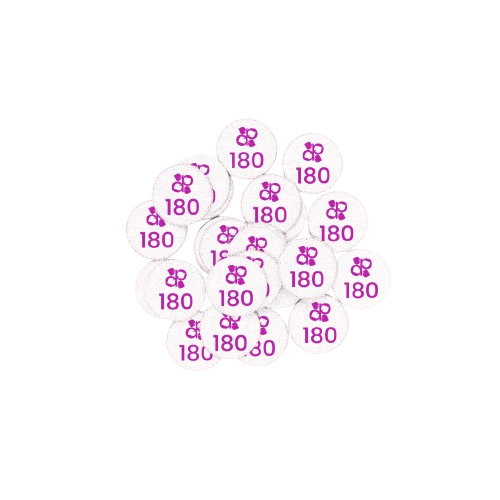 Circular Adhesive Refills 15mm Discs 180 - Pipa Cosmetics Purple Professional®