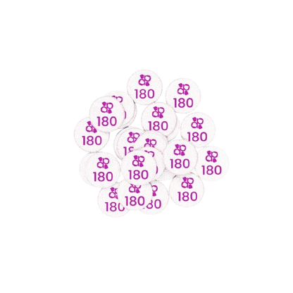 Circular Adhesive Refills 15mm Discs 180 - Pipa Cosmetics Purple Professional®