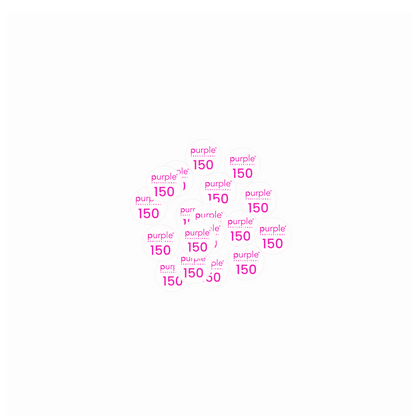 Circular Adhesive Refills 20mm Discs 150 - Pipa Cosmetics Purple Professional®