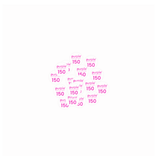 Circular Adhesive Refills 20mm Discs 150 - Pipa Cosmetics Purple Professional®