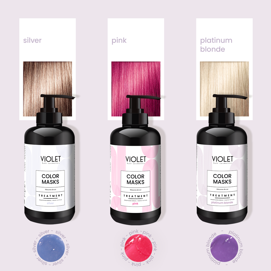 Color Masks - Silver - Pipa Cosmetics Violet Hair Cosmetics®