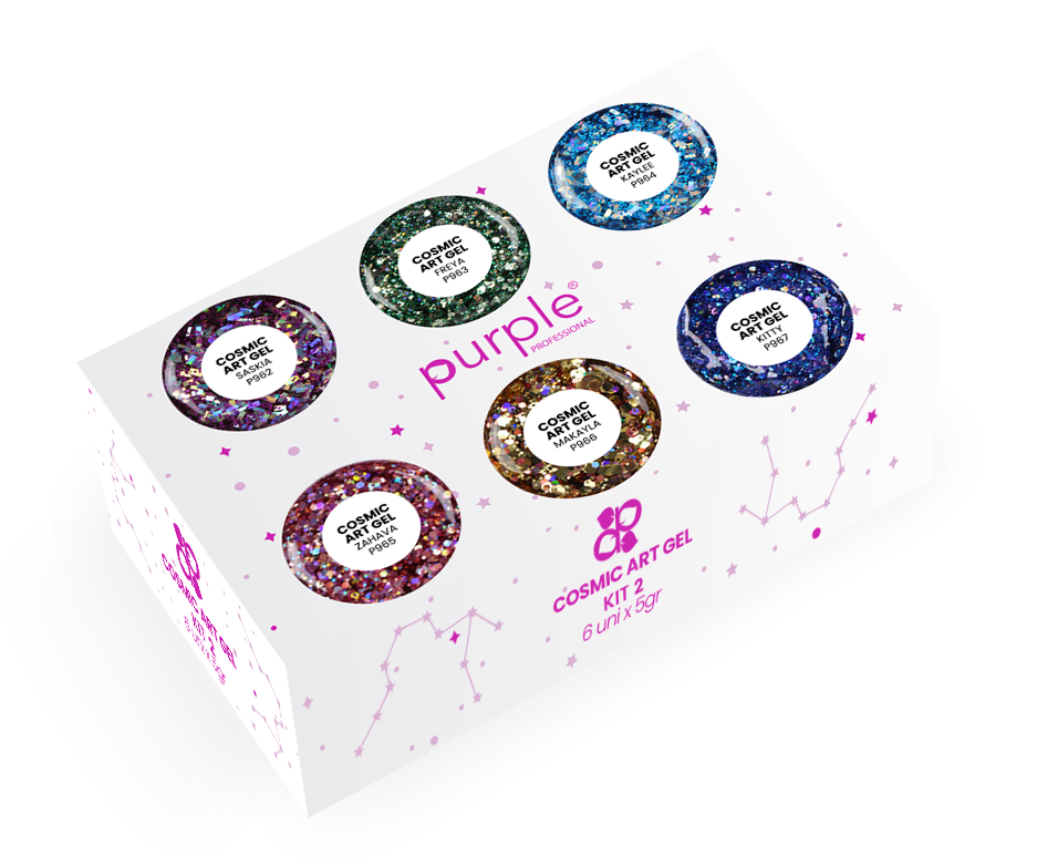 Cosmic Art Gel Blossom - Pipa Cosmetics Purple Professional®