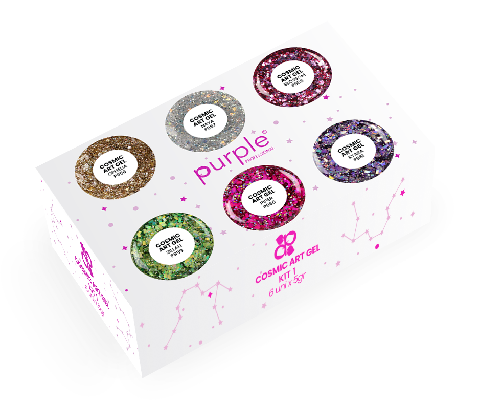 Cosmic Art Gel Blossom - Pipa Cosmetics Purple Professional®