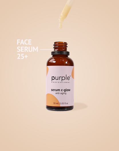 Cream + Serum C-Glow + Oferta Nail Oil 10ml - Pipa Cosmetics Purple Professional®