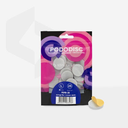 Disposable files-sponges for pedicure disc PODODISC STALEKS PRO L (25 pcs) - Pipa Cosmetics Staleks Pro