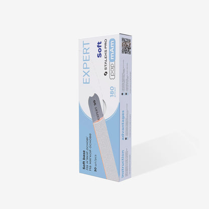 Disposable papmAm  files white (soft foam layer) EXPERT 20 (25 units) - Pipa Cosmetics Staleks Pro