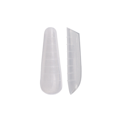 Dual Forms Almond Clear Nail Tips - Pipa Cosmetics Purple Professional®