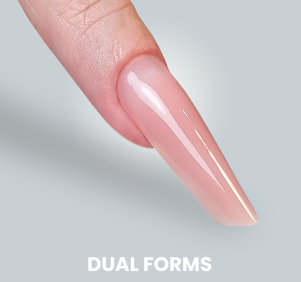 Dual Forms Almond Clear Nail Tips - Pipa Cosmetics Purple Professional®