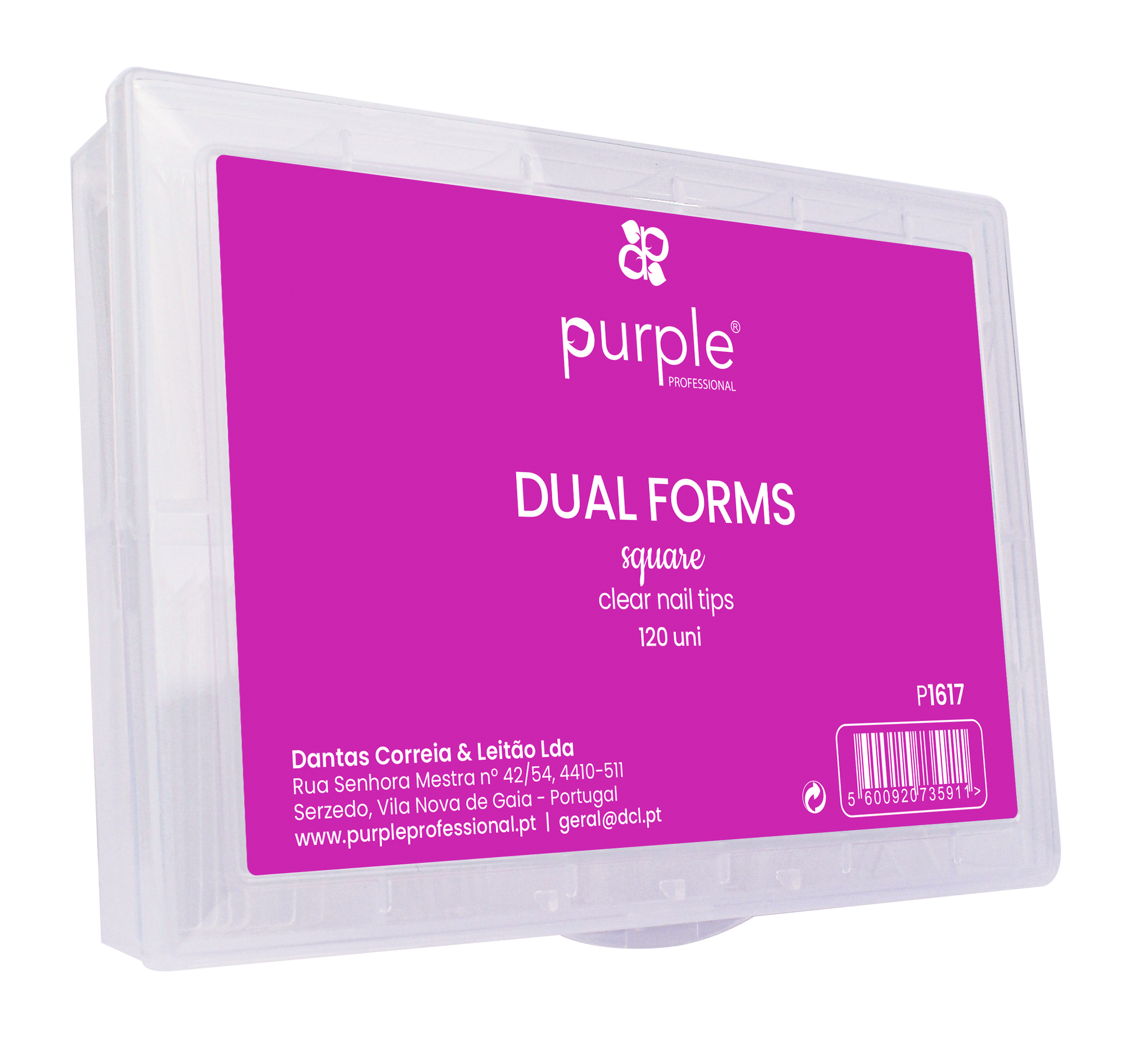 Dual Forms Square Nail Tips - Pipa Cosmetics Purple Professional®