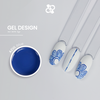 Gel Design Blue No Wipe - Pipa Cosmetics Purple Professional®