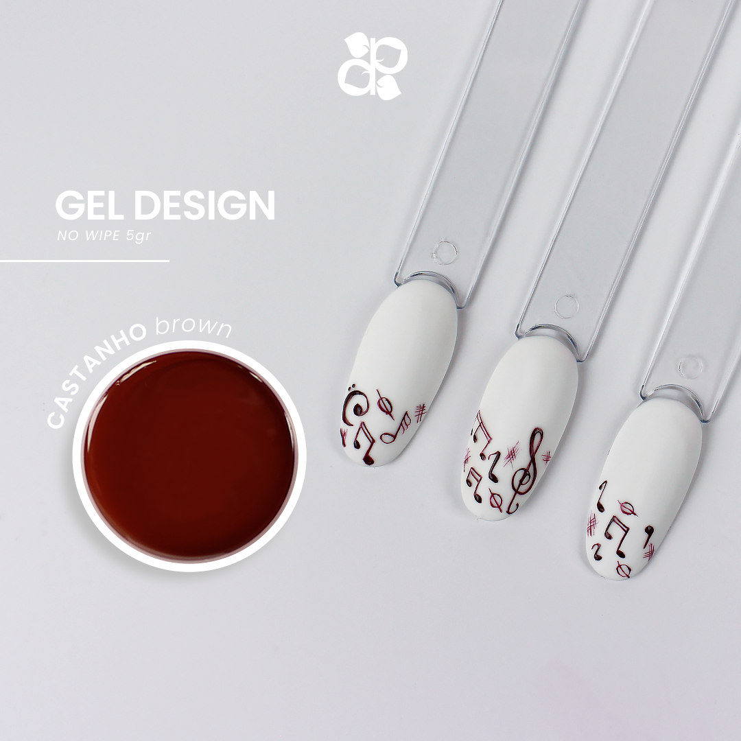 Gel Design Brown No Wipe - Pipa Cosmetics Purple Professional®