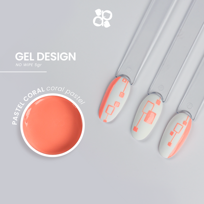 Gel Design Coral No Wipe - Pipa Cosmetics Purple Professional®