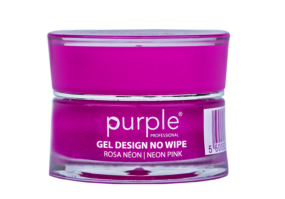 Gel Design Neon Pink No Wipe - Pipa Cosmetics Purple Professional®