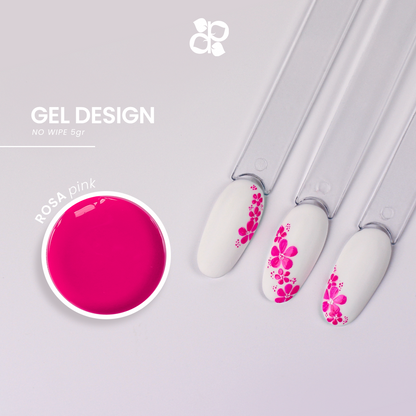 Gel Design Pink No Wipe - Pipa Cosmetics Purple Professional®