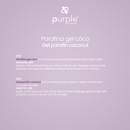 Gel Parafin Coconut - Pipa Cosmetics Purple Professional®
