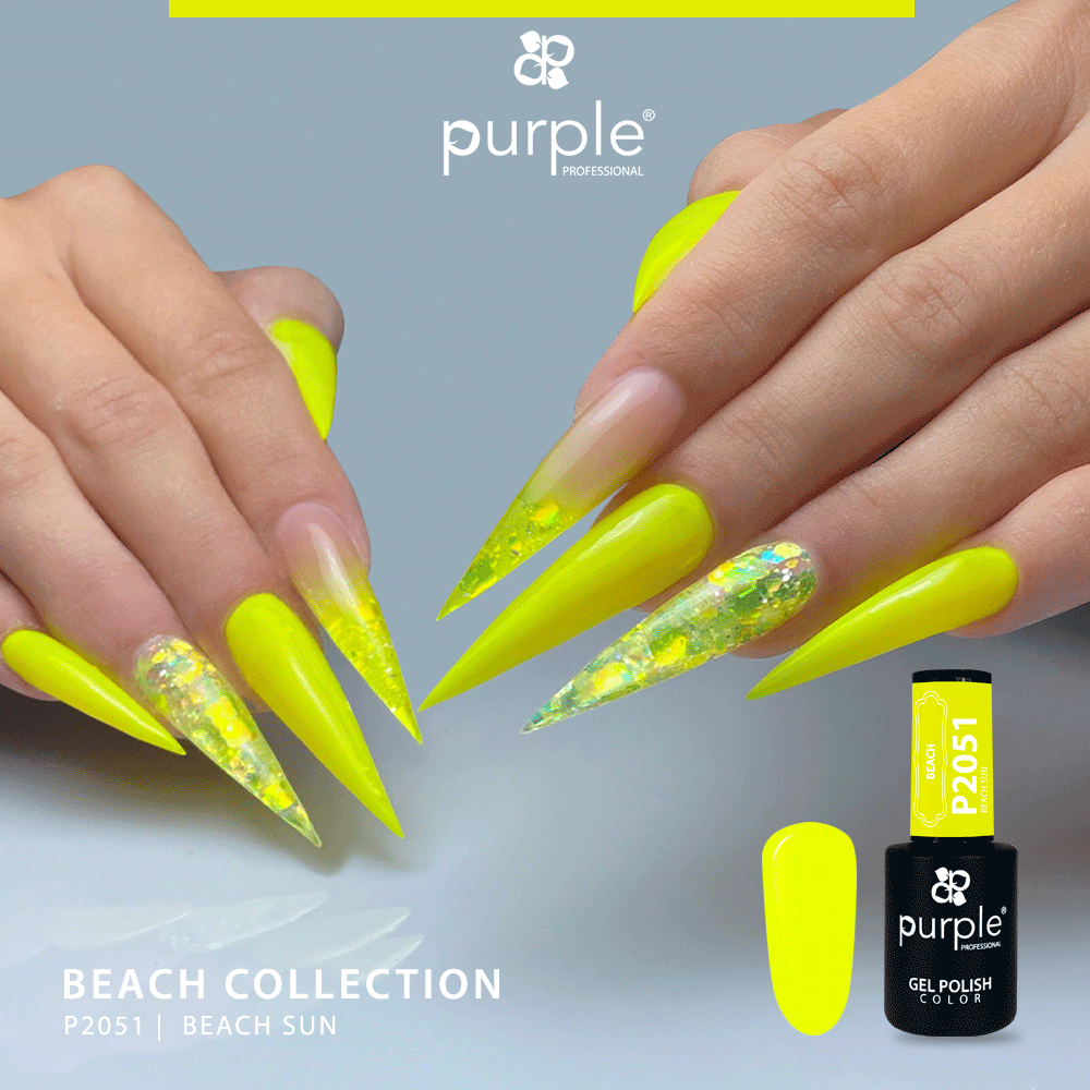Gel Polish Beach Sun - Pipa Cosmetics Purple Professional®
