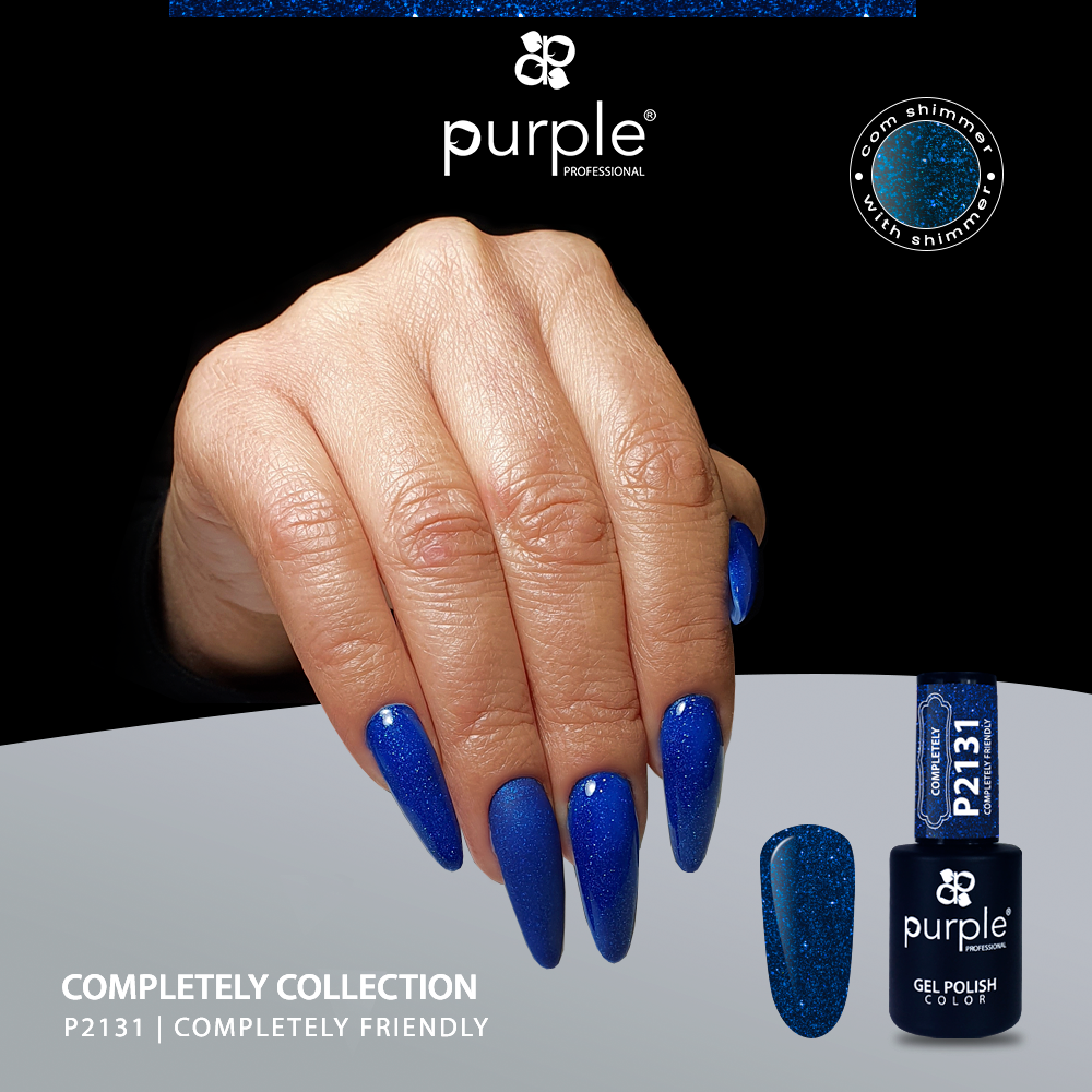 Gel Polish Completely Friendly  glitter - Pipa Cosmetics Purple Professional®