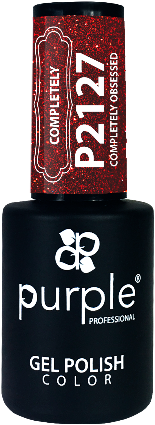 Gel Polish Completely Obsessed  glitter - Pipa Cosmetics Purple Professional®