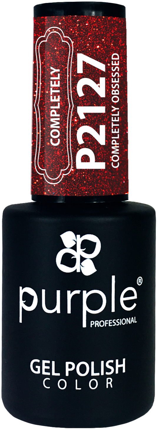 Gel Polish Completely Obsessed  glitter - Pipa Cosmetics Purple Professional®
