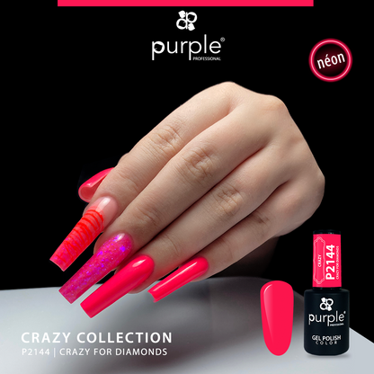 Gel Polish Crazy for Diamonds - Pipa Cosmetics Purple Professional®