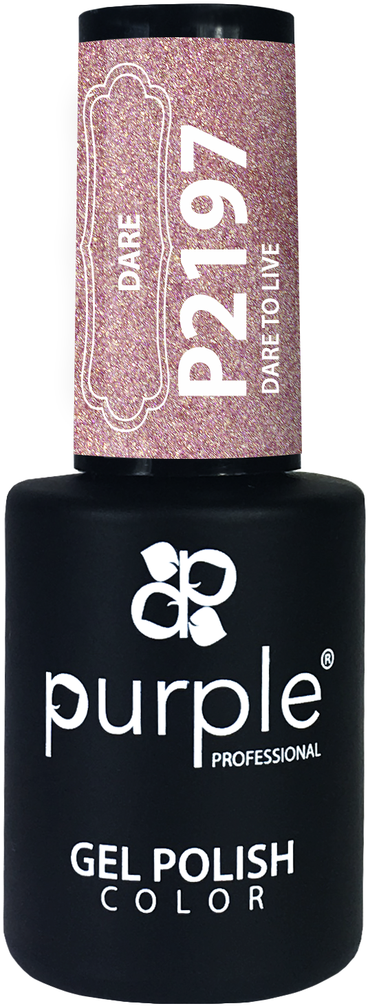 Gel Polish Dare to Live  glitter - Pipa Cosmetics Purple Professional®