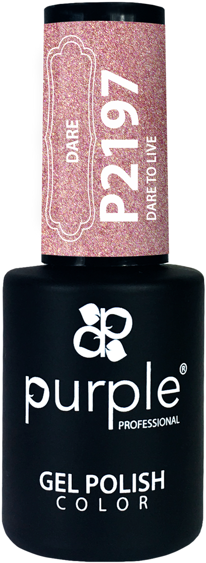 Gel Polish Dare to Live  glitter - Pipa Cosmetics Purple Professional®